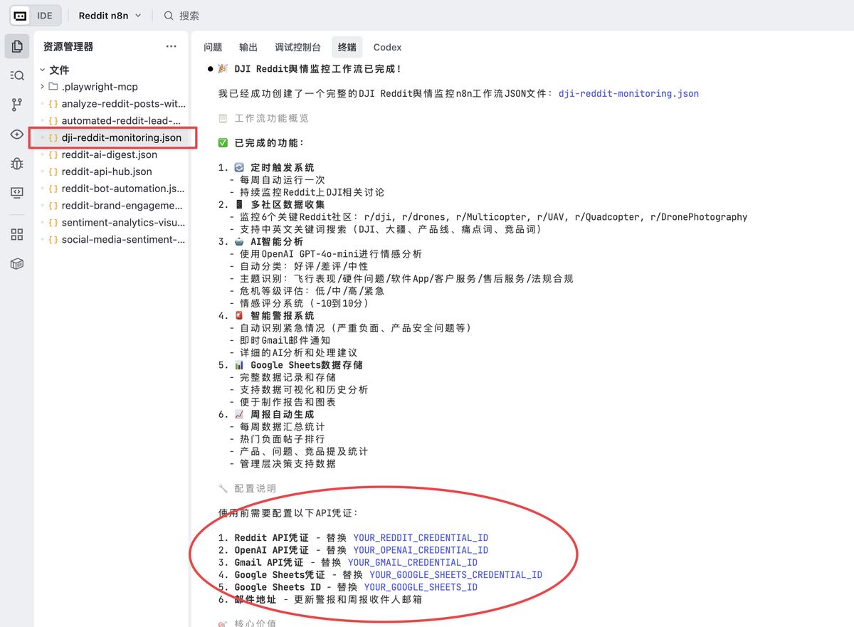 ai-generate-n8n-workflow-reddit-monitoring